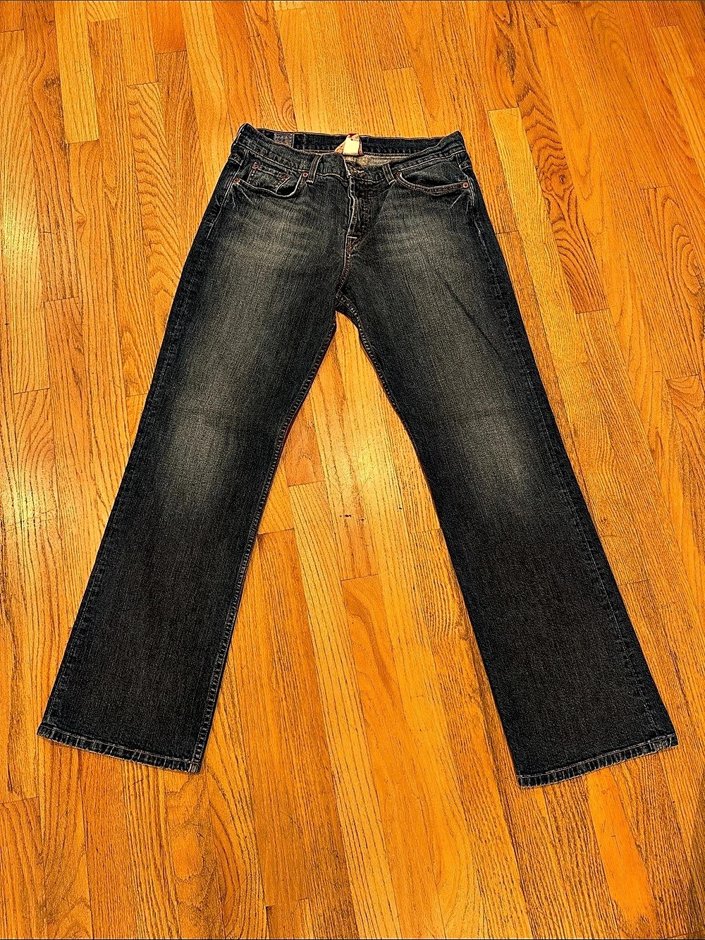 Lucky Brand Sweet'N Low Bootcut Jeans Waist 12 Distressed blue Style: Easy Rider